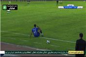 تلاش ناموفق بازیکن استقلال خوزستان برای تقلید از نادر منجنیق