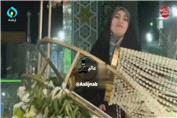 سقوط لوستر رو سر مجری در برنامه تلویزیون