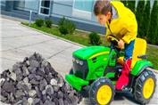 فیلم ماشین سنگین اسباب بازی :: سرهم کردن قطعات بیل مکانیکی بزرگ سبز