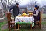 آشپزی روستایی خانم فرناز :: غذای سنتی آذربایجان پلو با میوه خشک