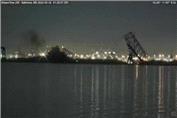 لحظه ی ریزش پل 2.5 کیلومتری در بالتیمور در اثر برخورد کشتی باری !!