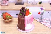 کیک مینیاتوری - تزیین کیک توت فرنگی مینیاتوری - مینی کیک خوشمزه