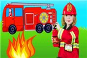 برنامه کودک ماشین آتش نشانی - ماشین آتش نشانی کارتونی با شعرهای شاد کودکانه