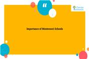Importance of Montessori Education