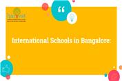 International Schools in Bangalore:
