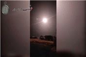 تصاویر سقوط یک هواگرد یا موشک در منطقه جستجوی خلبان آمریکایی