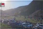 تصویر جدید از ریزش کوه در اتوبان تهران-پردیس