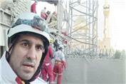نجات 2 نفر از زیر آوار حمله هوایی به حسینیه اعظم زنجان با تلاش امدادگران هلال احمر